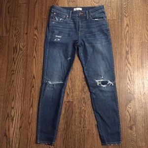 Madewell 9” high riser skinny skinny  jeans